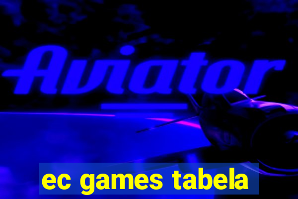 ec games tabela